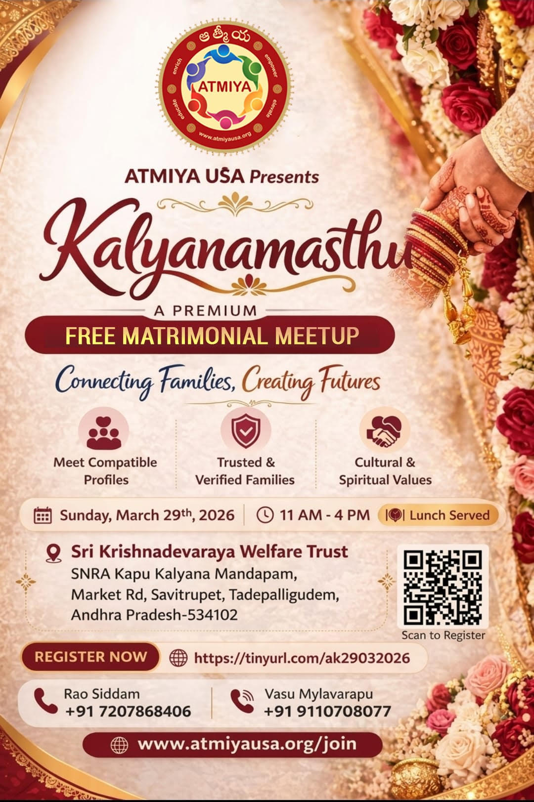 ATMIYA Kalyanamasthu Onsite Matrimony Meetup