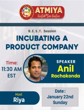 Incubating a product Company - Anil Rachakonda